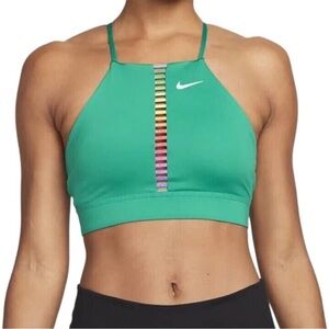 Nike Women's Green rainbow sports Bra